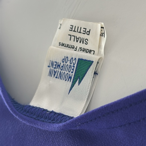 Vintage Y2K 1980s MEC small Women's purple Black Sleeveless work out/hike top - Picture 6 of 10